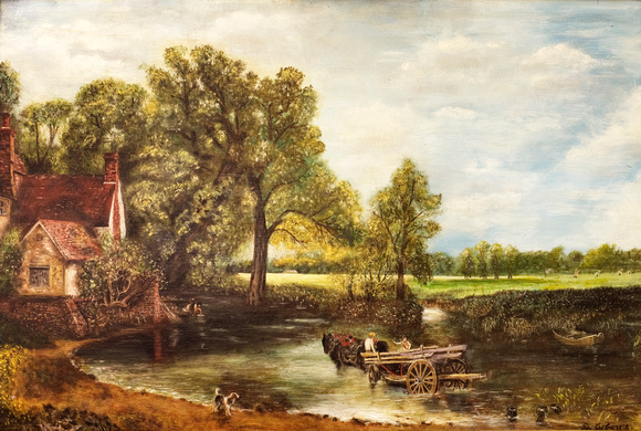 DO026 - Haywain (after John Constable 1837) 2 without frame (22x31 inches)