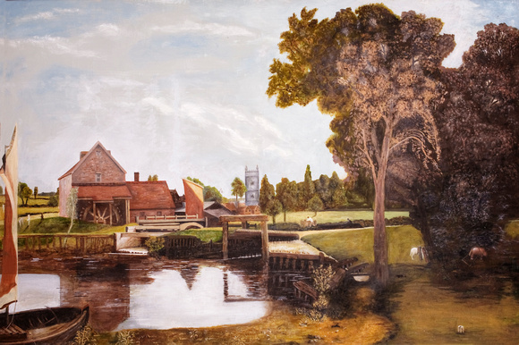 DO001 - Dedham Lock and Mill after Constable 1820 (72x48 inches)